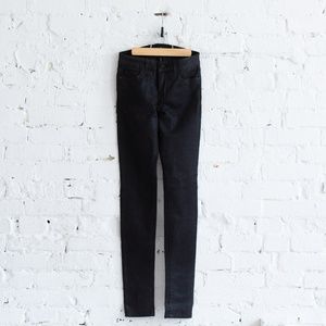 Shimmery black skinny mid-rise Joe's Jeans